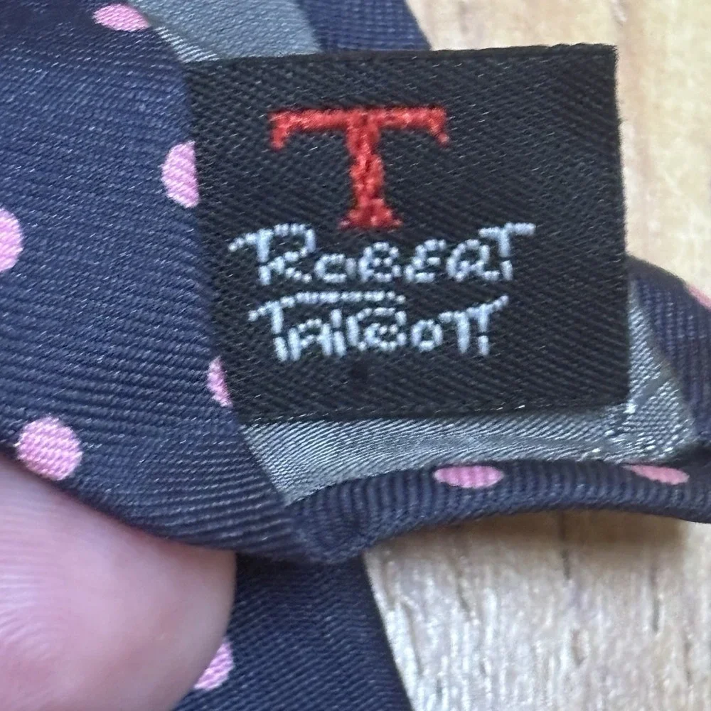 Vintage Robert Talbot Hand Sewn Silk Polka Dot Necktie